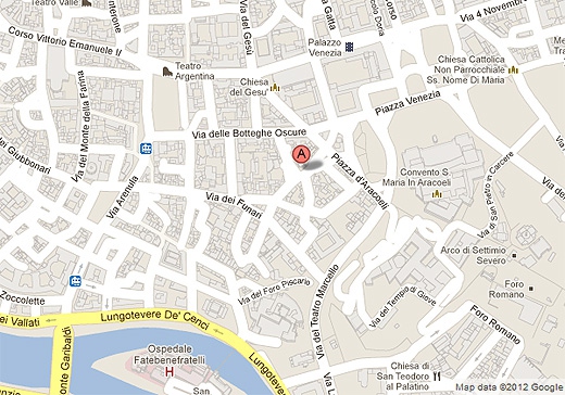 Piazza Margana, 41 - Roma - CLICCA per avere indicazioni stradali da Google Maps